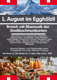 1. August Brunch mit Blasmusik