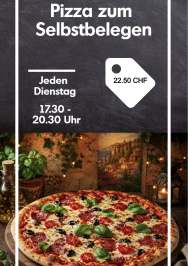 Pizza Spezial: Jeden Dienstag Abend